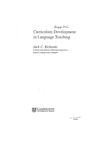 Image of Curriculum development in language teaching
