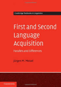 Image of First and second language aquisition : parallels and differences 