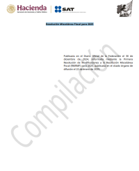 Image of Resolución Miscelánea Fiscal para 2025