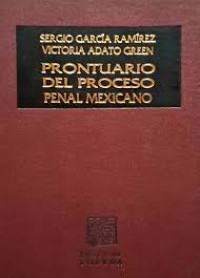 Image of Prontuario del proceso penal mexicano
