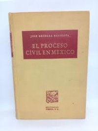 Image of El proceso civil en México