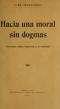 Image of Hacia una moral sin dogmas : lecciones sobre Emerson y el eticismo