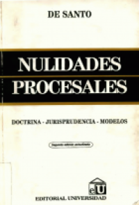 Image of Nulidades procesales : doctrina, jurisprudencia modelos
